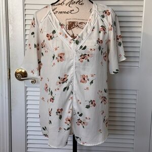 Sienna Sky White Floral Blouse